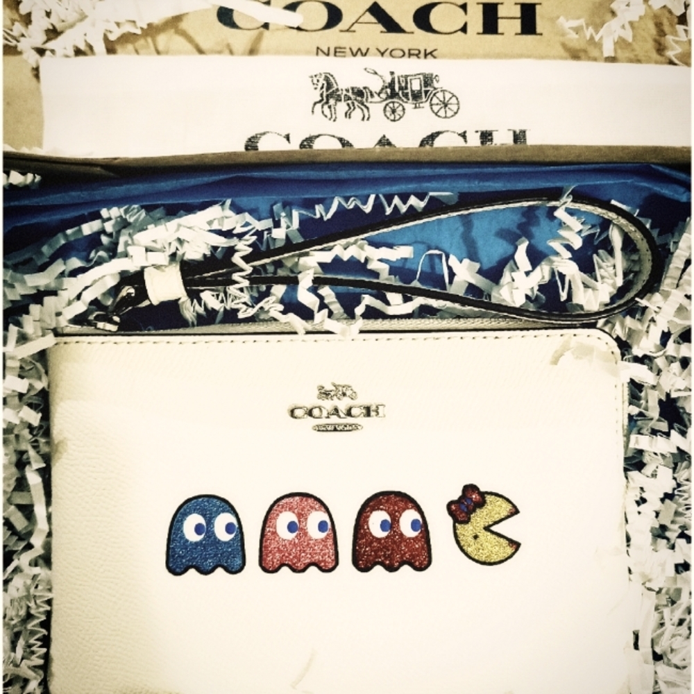 COACH Pacman Ziplet, White